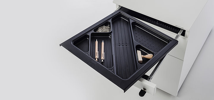 VERSA S drawer material tray, removable